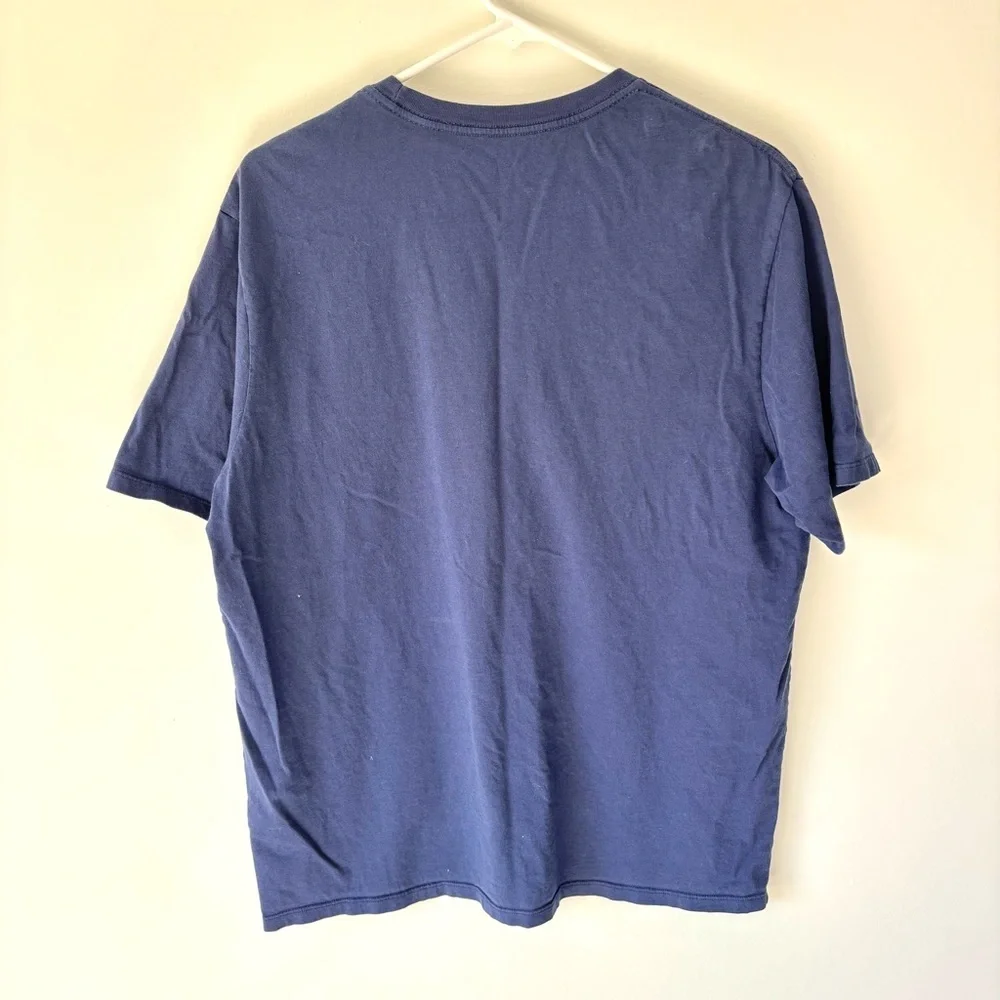 Patagonia Navy Blue Fitz Roy Scope Organic Short Sleeve T-Shirt Outdoor Active